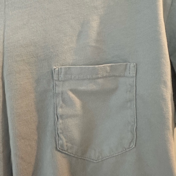 ❗️LAST CHANCE❗️ Brandy Melville Baby Blue Pocket Crop Top - Picture 2 of 3